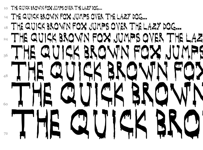 Woodcutter BCN Style font waterfall